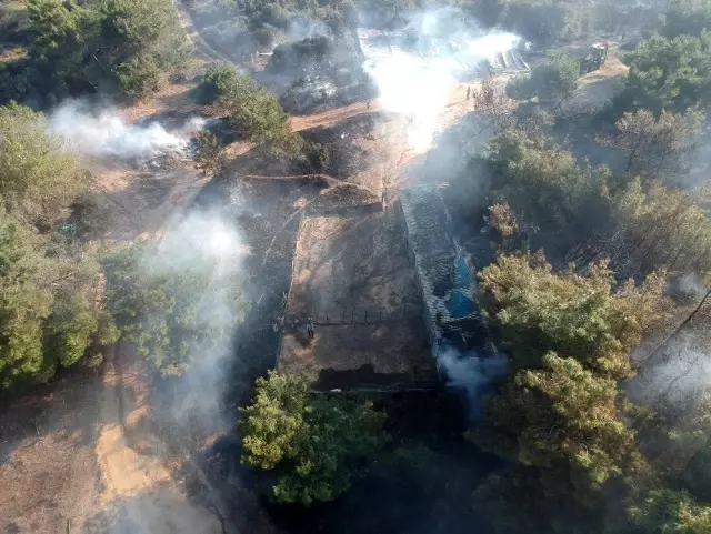 Çanakkale'deki korkutan yangın kontrol altına alındı