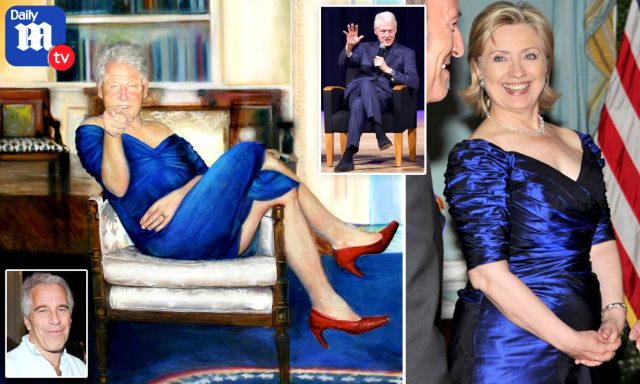 Fuhuş ağı kuran ABD'li milyarder Epstein'in evinde kadın elbiseli Bill Clinton tablosu bulundu
