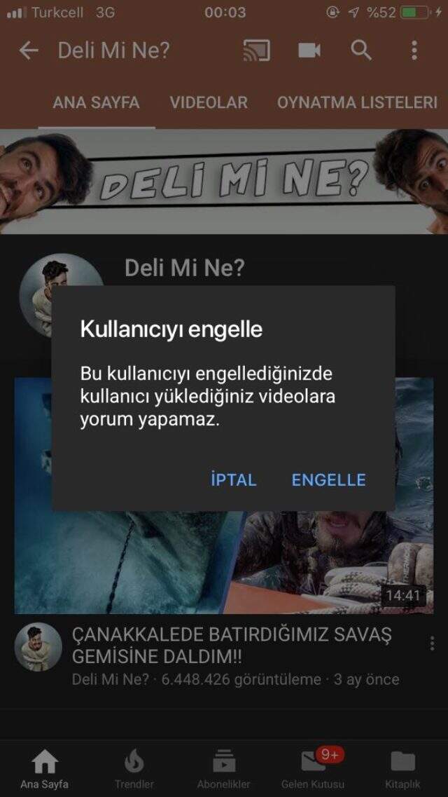 Sahaya giren Youtuber Ali Abdüsselam Yılmaz, bir gecede 57 bin abone kaybetti