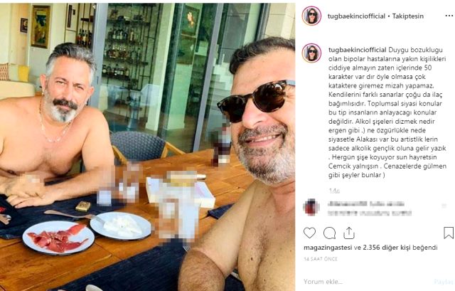 Şarkıcı Tuğba Ekinci, içkili fotoğraf paylaşan Cem Yılmaz'a demediğini bırakmadı