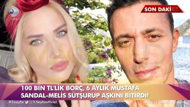 Mustafa Sandal ve Melis Sütşurup'un ayrılık nedeni ortaya çıktı
