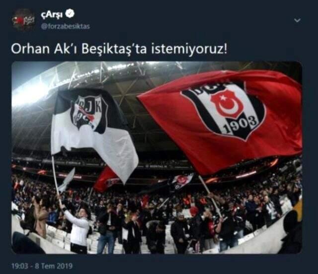 Beşiktaş'ta Orhan Ak istifa etti