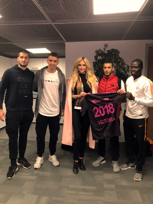 2018 FIFA Dünya Kupası elçisi Victoria Lopyreva, Galatasaray için İstanbul'a geldi