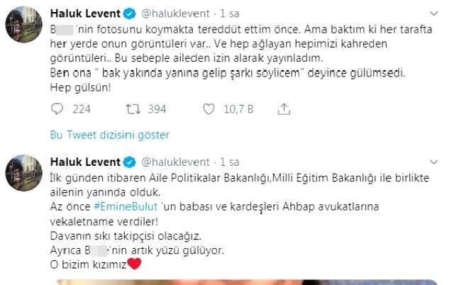 Haluk Levent, Emine Bulut'un kızını görüntülü arayarak yüzünü güldürdü Haluk Levent, Emine Bulut'un kızını görüntülü arayarak yüzünü güldürdü