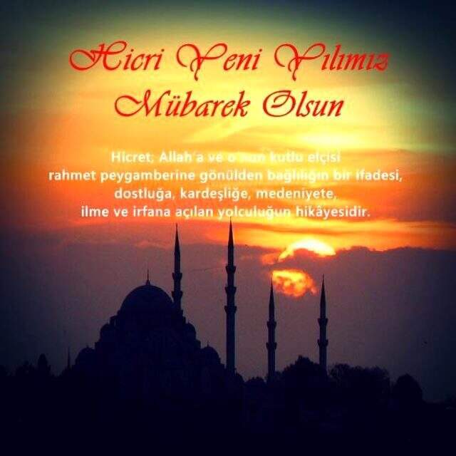 Hicri yılbaşı mesajları - Mübarek Hicri yılbaşı için resimli mesajlar