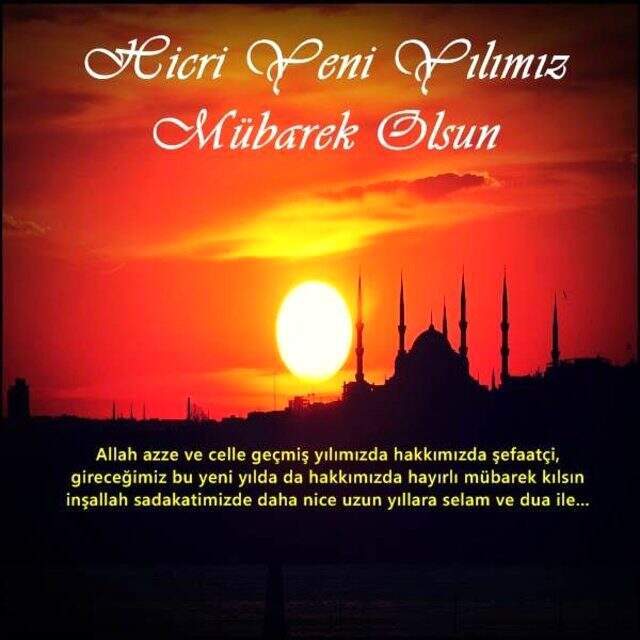 Hicri yılbaşı mesajları - Mübarek Hicri yılbaşı için resimli mesajlar