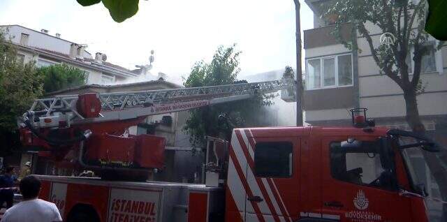 İstanbul Maltepe'de korkutan yangın! İstanbul Maltepe'de korkutan yangın!