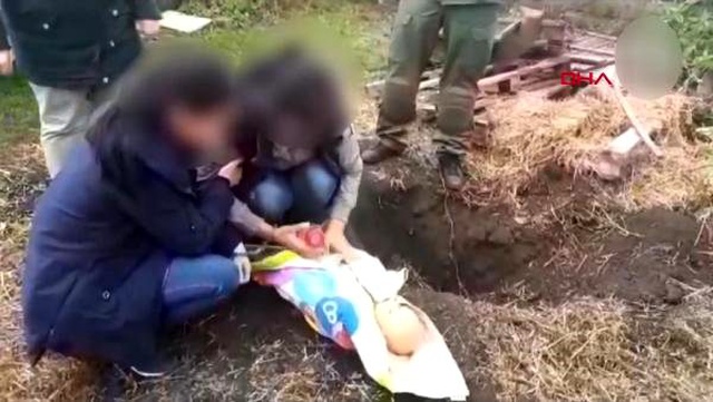 Bir yaşındaki oğlunu iple boğarak öldürdüğünü itiraf eden anneye tatbikat yaptırıldı
