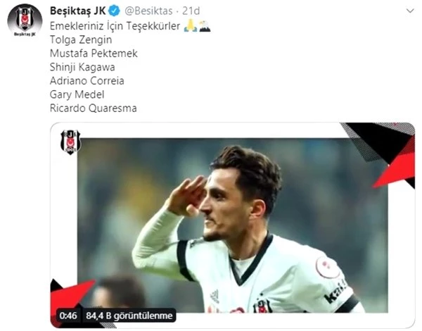  <a class='keyword-sd' href='/besiktas/' title='Beşiktaş'>Beşiktaş</a>'tan olay paylaşım! Gökhan Töre...