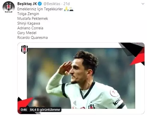  <a class='keyword-sd' href='/besiktas/' title='Beşiktaş'>Beşiktaş</a>'tan olay paylaşım! Gökhan Töre...