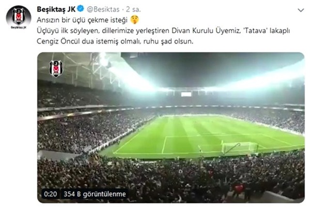 Beşiktaş'tan Galatasaray'a 'üçlü' göndermesi