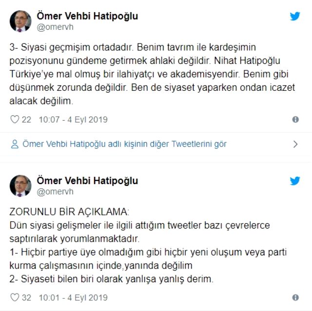 Nihat Hatipoğlu, ağabeyinin <a class='keyword-sd' href='/ak-parti/' title='AK Parti'>AK Parti</a>'yi hedef alan sözlerini yorumladı