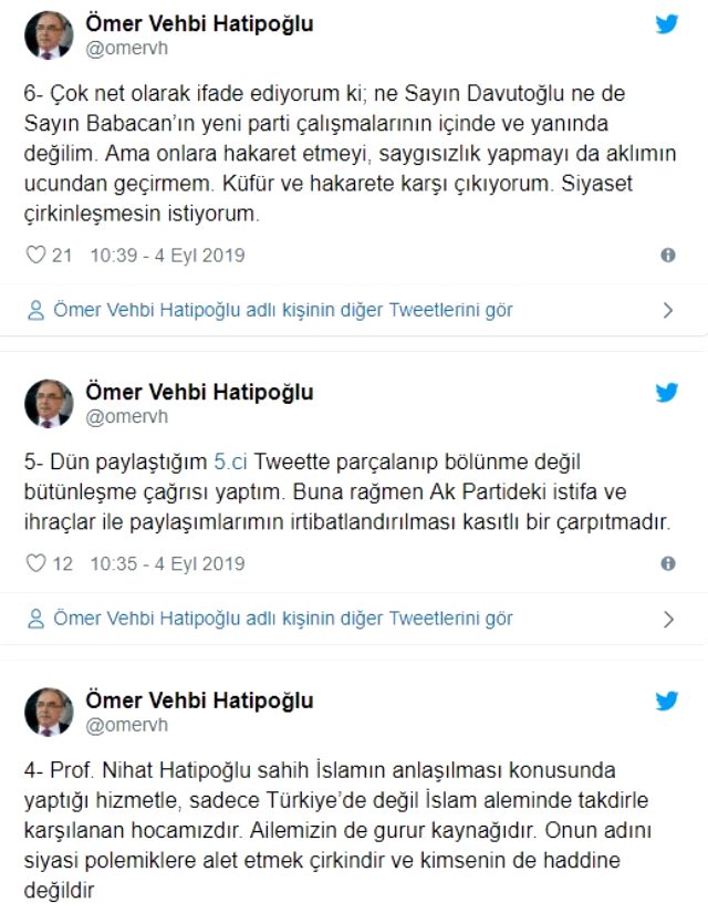 Nihat Hatipoğlu, ağabeyinin AK Parti'yi hedef alan sözlerini yorumladı