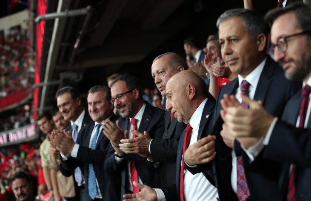 Son dakikada gelen gole Cumhurbaşkanı Erdoğan işte böyle sevindi!