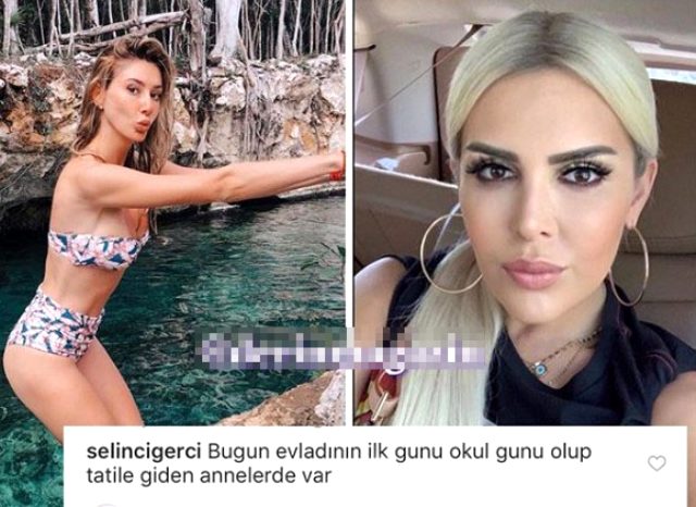 Şarkıcı Selin Ciğerci, kızının ilk okul haftasında tatile giden Şeyma Subaşı'na sert çıktı