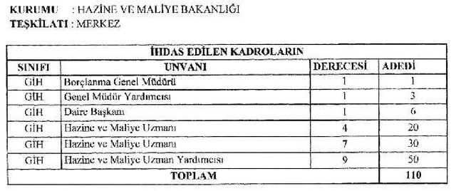 Borçlanma Genel Müdürlüğü kuruldu