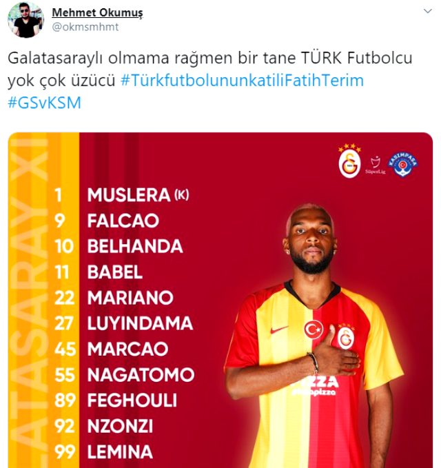 Galatasaray, Kasımpaşa maçına 11 yabancıyla çıktı!