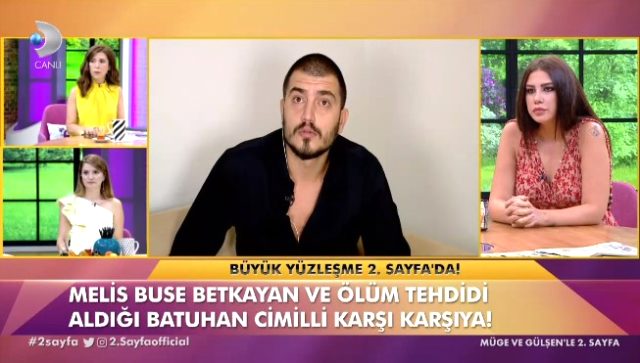 Kısmetse Olur yarışmacıları Melis Buse Betkayan ve Batuhan Cimilli canlı yayında birbirine girdi