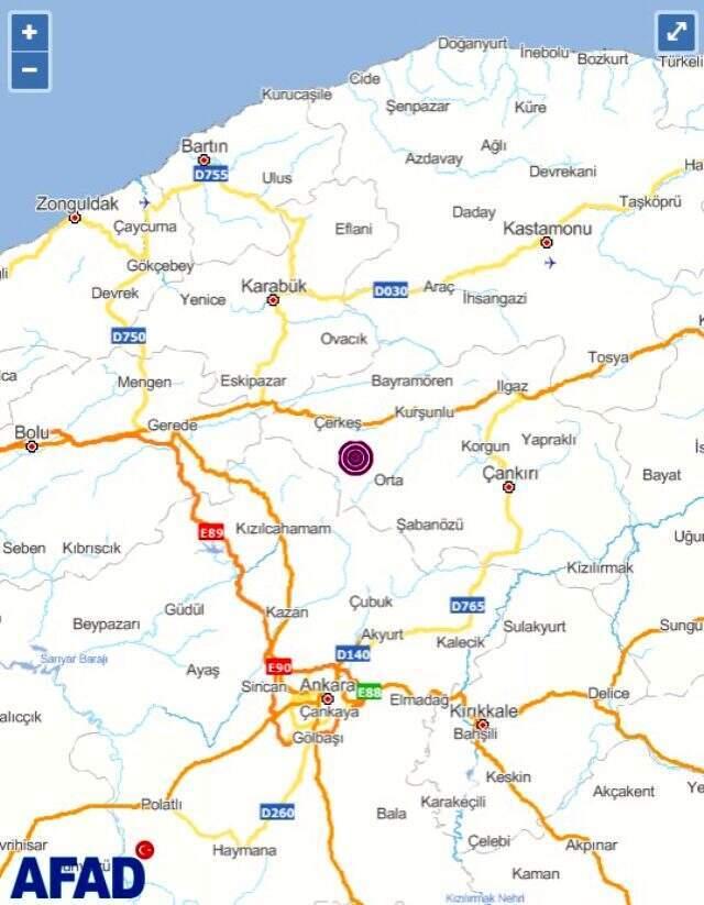 Çankırı'da art arda iki deprem! Ankara'da da hissedildi Çankırı'da art arda iki deprem! Ankara'da da hissedildi