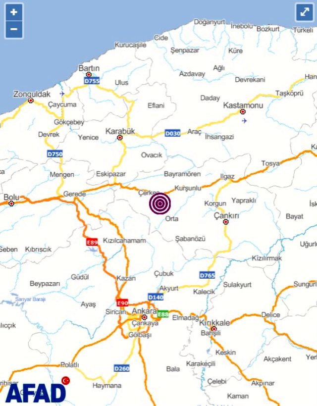 Çankırı'da art arda iki deprem! Ankara'da da hissedildi Çankırı'da art arda iki deprem! Ankara'da da hissedildi