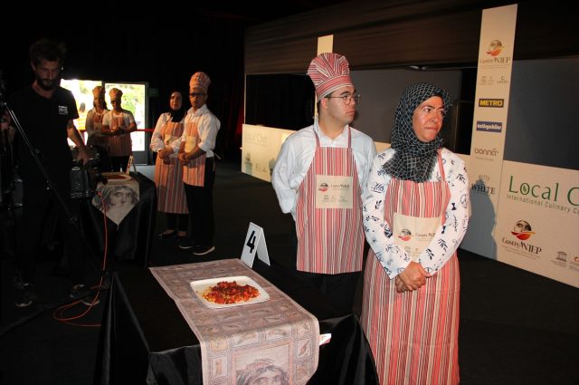 Uluslararası Gaziantep Gastronomi Festivali'nde 9 down sendromlu çocuk birincilik için yarıştı