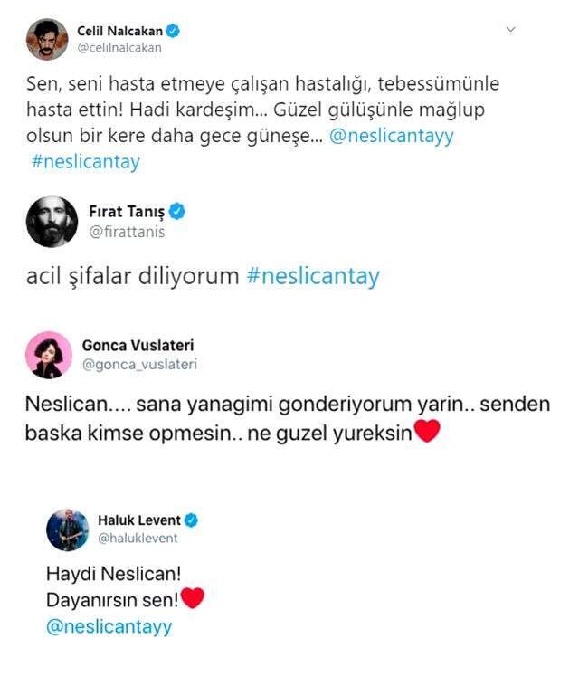 Ünlü isimler, dördüncü kez kansere yakalanan Neslican Tay için tek yürek oldu Ünlü isimler, dördüncü kez kansere yakalanan Neslican Tay için tek yürek oldu