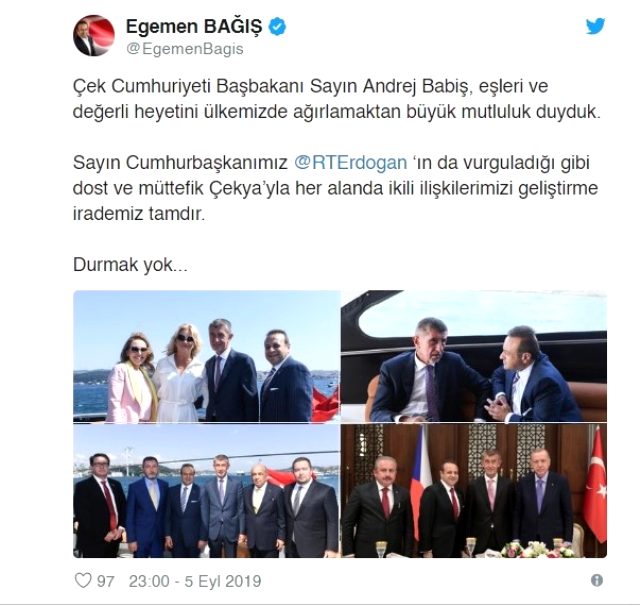 Cumhurbaşkanı Erdoğan'ın imzasıyla AB eski Bakanı Egemen Bağış Çekya Büyükelçiliği görevine getirildi