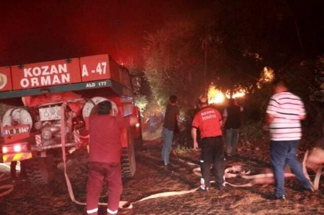 Adana Kozan'da orman yangını: 10 dekarlık alan yanıyor