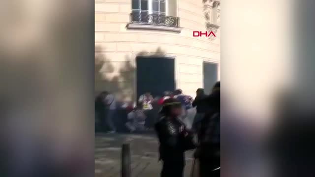 7 bin polisin görevlendirildiği Sarı Yelekliler eylemi 45. haftasında da devam etti