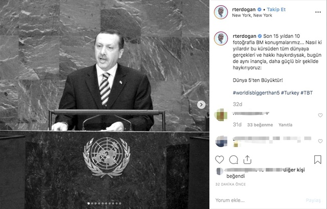 Cumhurbaşkanı Erdoğan'ın Instagram paylaşımı, 15 yılda yaşadığı değişimi gözler önüne serdi
