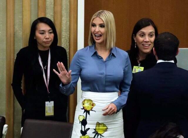 Ivanka Trump'ın kıyafeti BM toplantısına damga vurdu