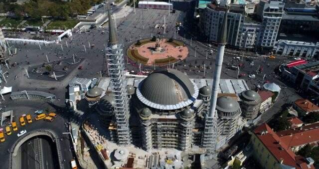 Erdoğan'ın 25 yıllık hayali gerçek oluyor: Taksim Cami'nin içerisi ilk kez görüntülendi