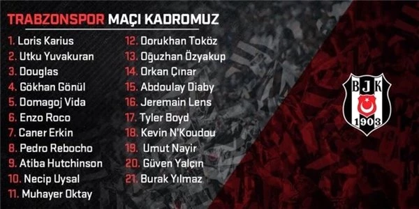 Beşiktaş, <a class='keyword-sd' href='/trabzonspor/' title='Trabzonspor'>Trabzonspor</a> hazırlıklarını tamamladı!