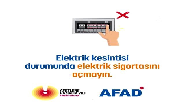 AFAD'dan depreme ilişkin videolu uyarı