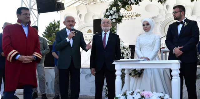 Kılıçdaroğlu, Karamollaoğlu ve İmamoğlu nikahta bir araya geldi