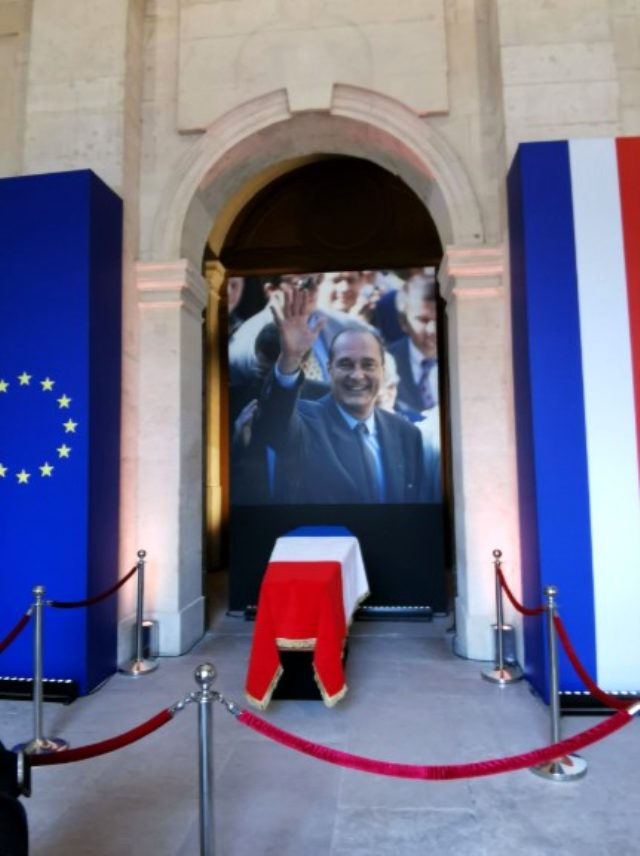 Fransa'nın eski Cumhurbaşkanı Jacques Chirac için cenaze töreni düzenlendi