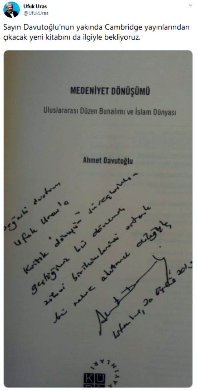 Ahmet Davuoğlu, eski BDP İstanbul Milletvekili Ufuk Uras ile görüştü