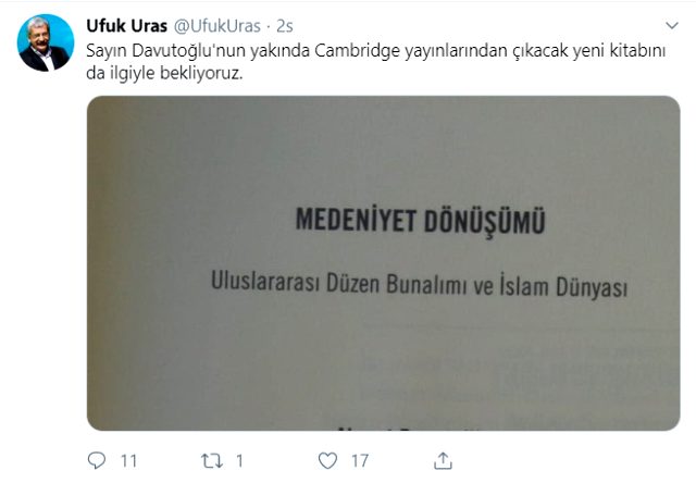 Ahmet Davutoğlu, ÖDP eski Genel Başkanı Ufuk Uras ile görüştü