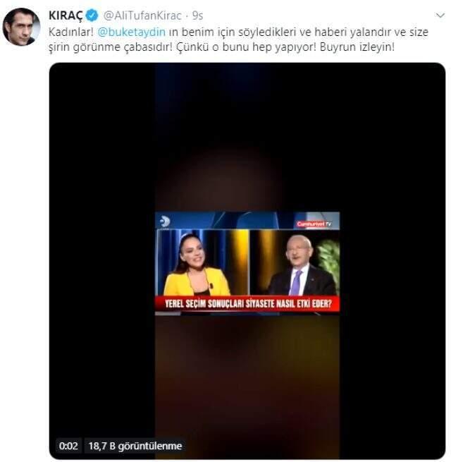 Kıraç'tan kendisine 