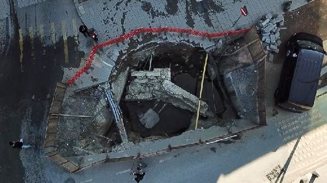 Tarihi eser bulunduğu gerekçesiyle kapatılan alan 3 aydır açılmayınca esnaf tepki gösterdi