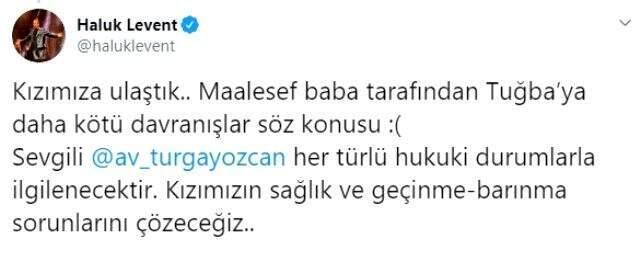 Şarkıcı Haluk Levent, babasından işkence gören genç kıza sahip çıktı