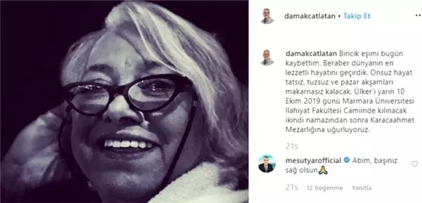 Mehmet Yaşin'in eşi Ülker Yaşin bugün son yolculuğuna uğurlanıyor