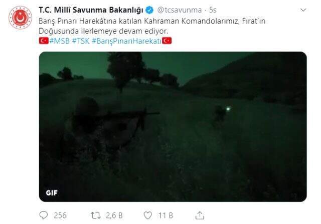MSB'den kara harekatı açıklaması: Komandolar Fırat'ın doğusunda ilerliyor MSB, kara harekatında son durumu paylaştı: Komandolar Fırat'ın doğusunda ilerliyor