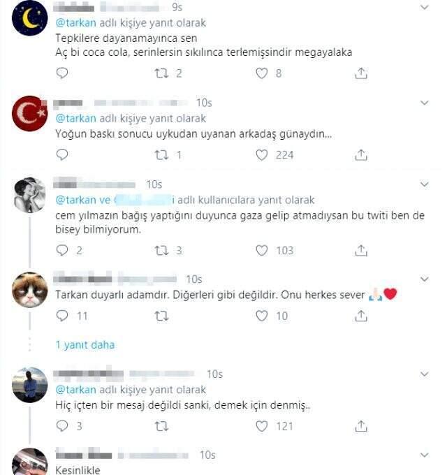 Tarkan'ın Barış Pınarı Harekatı'nın üçüncü gününde yaptığı paylaşıma tepki yağdı Tarkan'ın Barış Pınarı Harekatı'nın üçüncü gününde yaptığı paylaşıma tepki yağdı