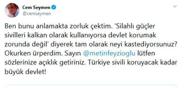 Türkiye Barolar Birliği Başkanı Metin Feyzioğlu'ndan tepki çeken sözler: Saldırıya uğrayan devlet sivilleri korumak zorunda değil