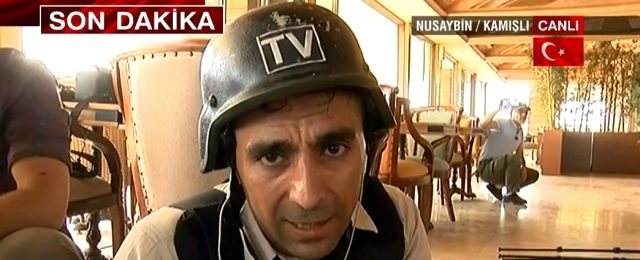 Barış Pınarı Harekatı'nı görüntüleyen gazeteciler çatışmanın ortasında kaldı