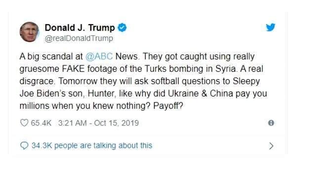 ABD kanalında Barış Pınarı Harekatı skandalı: Trump, sert tepki gösterdi