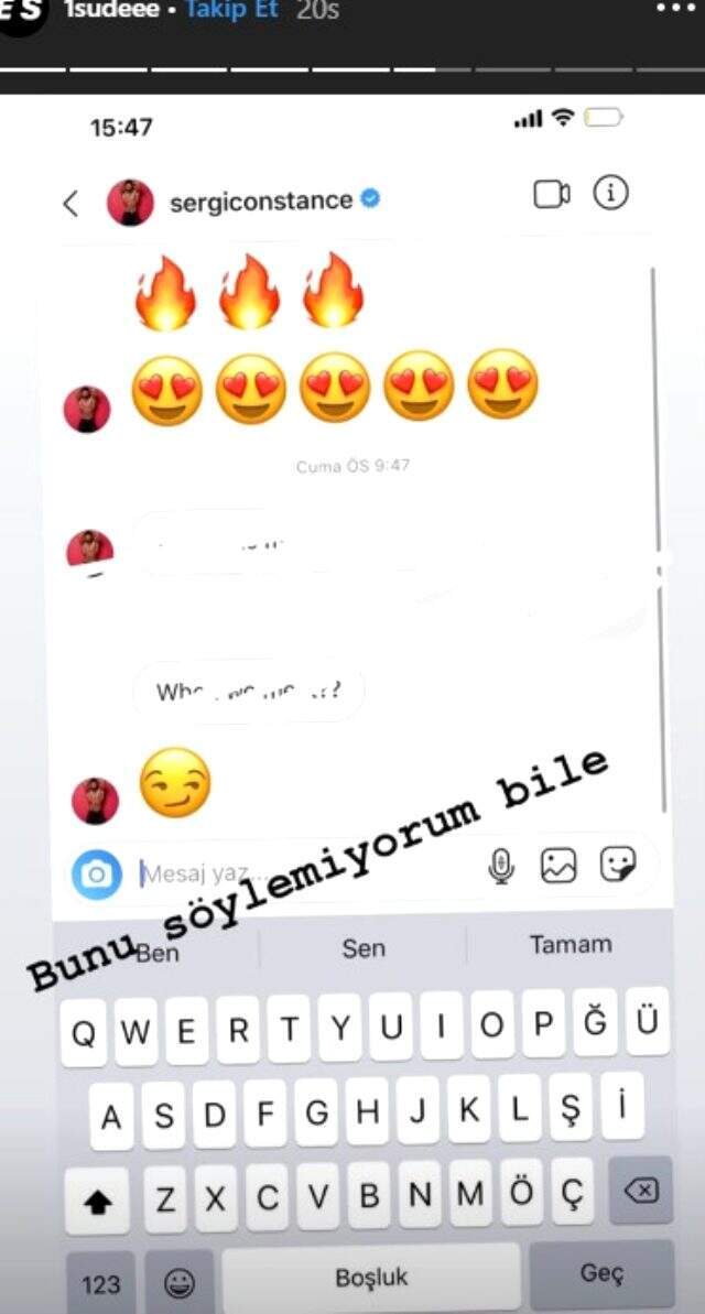 Sosyal medya fenomeni kadın, futbolcu Emre Mor'un attığı mesajı ifşa etti