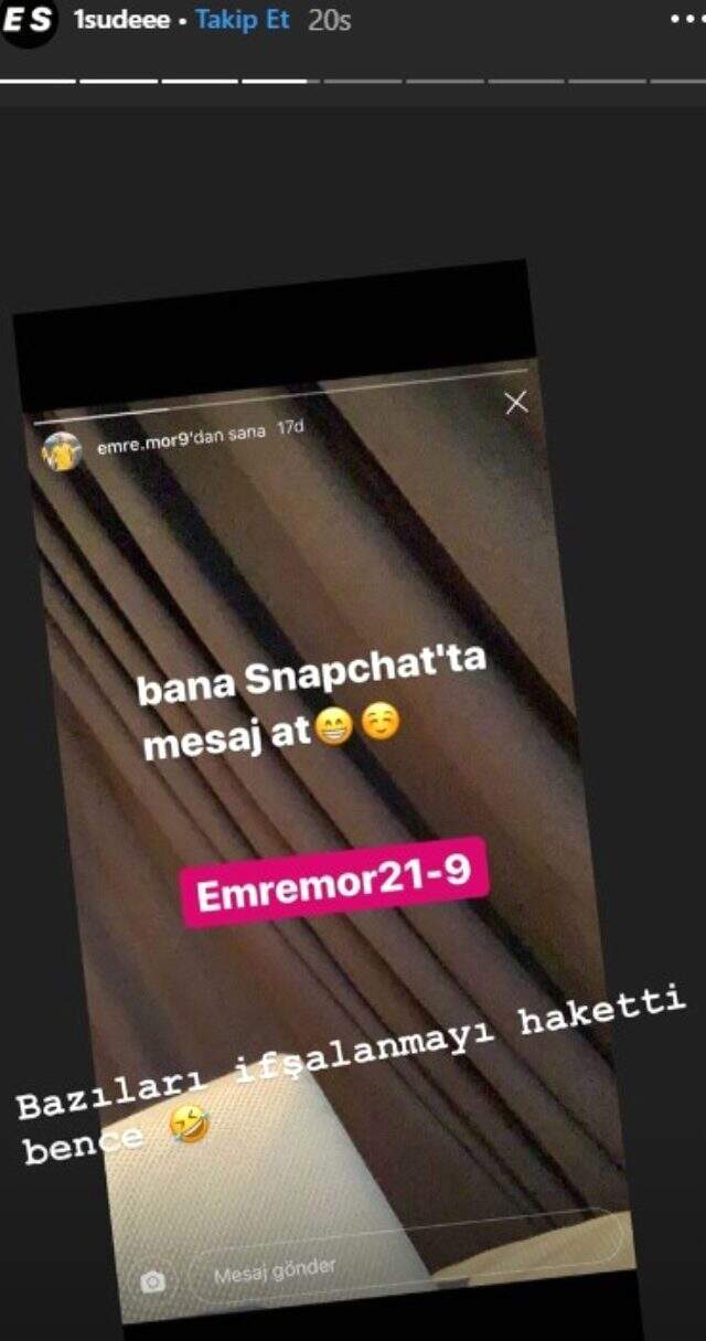 Sosyal medya fenomeni kadın, futbolcu Emre Mor'un attığı mesajı ifşa etti