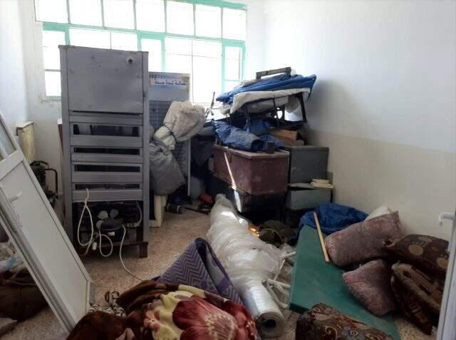 Tel Abyad'da teröristlere ait binalardaki işaretler dikkat çekti